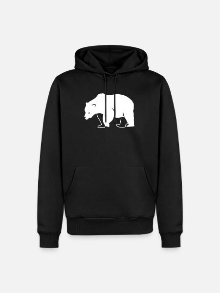 Polar Bear Lover Gift - Men’s Premium Organic Hoodie - black
