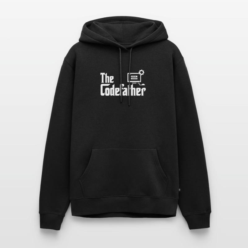 The Codefather Developer Coder Programmer Computer Men’s Premium Organic Hoodie