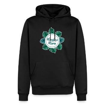Monstera Mama - Männer Premium Bio Hoodie - Schwarz - Vorne - Nico (187cm)