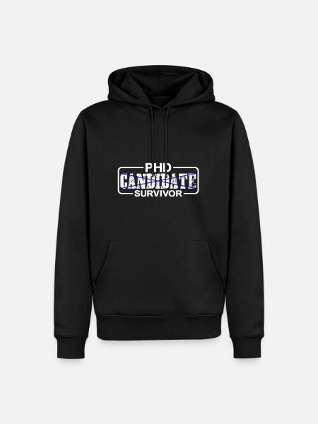 PhD Candidate Survivor 10 - Men’s Premium Organic Hoodie - black