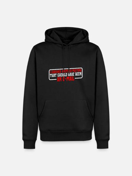 I Survived Another Meeting 19 - Men’s Premium Organic Hoodie - black