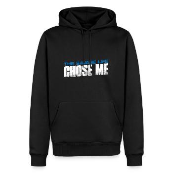 La vie sauvage m’a choisi 14 - Sweat à capuche Premium bio Homme - noir - Devant - Nico (187cm)