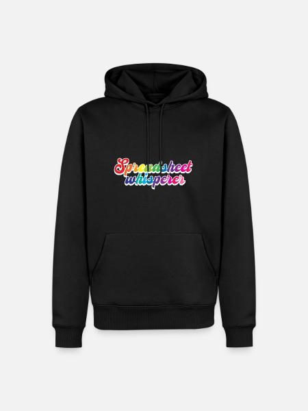 Spreadsheet Whisperer - Men’s Premium Organic Hoodie - black