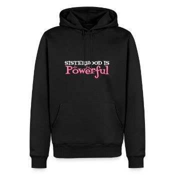Sisterhood Is Powerful 31 - Männer Premium Bio Hoodie - Schwarz - Vorne - Nico (187cm)