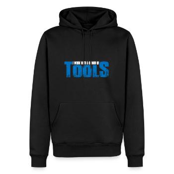 I Work With A Bunch Of Tools 22 - Männer Premium Bio Hoodie - Schwarz - Vorne - Nico (187cm)