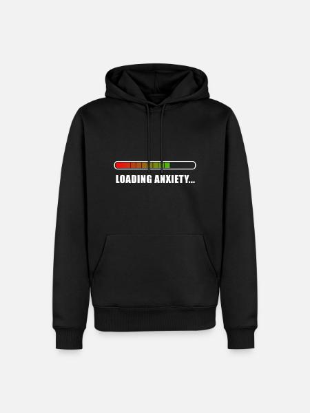 Loading Anxiety... - Men’s Premium Organic Hoodie - black