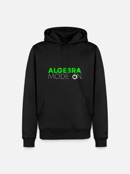 Mode algèbre sur 3 - Sweat à capuche Premium bio Homme - noir