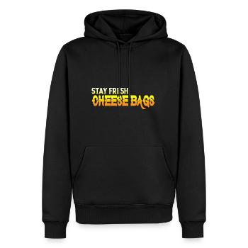 Stay Fresh Cheese Bags 23 - Männer Premium Bio Hoodie - Schwarz - Vorne - Nico (187cm)