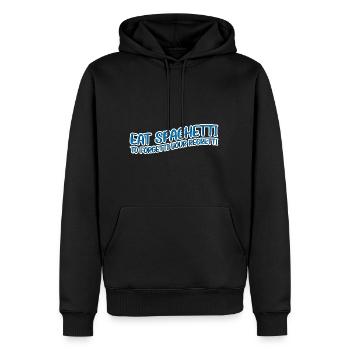Eat Spaghetti To Forgetti Your Regretti 11 - Männer Premium Bio Hoodie - Schwarz - Vorne - Nico (187cm)