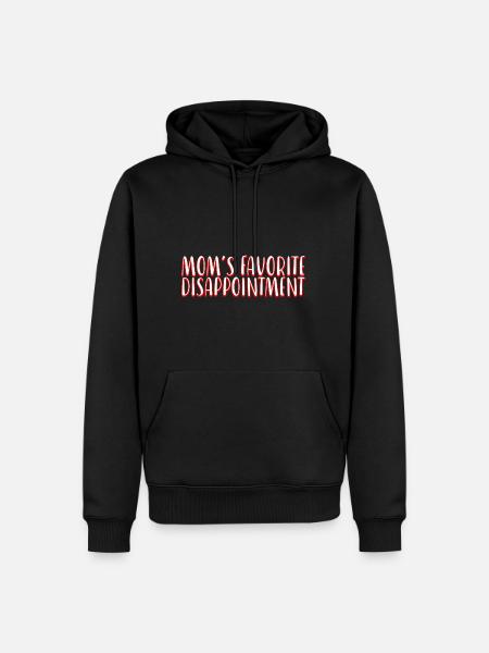 Mom's Favorite Disappointment 2 - Men’s Premium Organic Hoodie - black