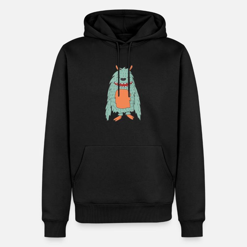 Alien - Männer Premium Bio Hoodie - Schwarz