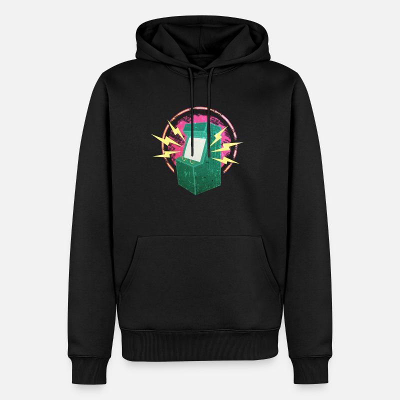 Videospielautomate - Männer Premium Bio Hoodie - Schwarz