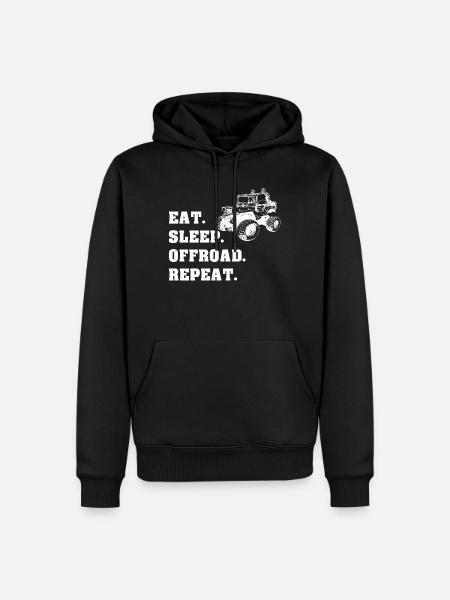 OFFROAD Terrain Jeep Gift - Men’s Premium Organic Hoodie - black