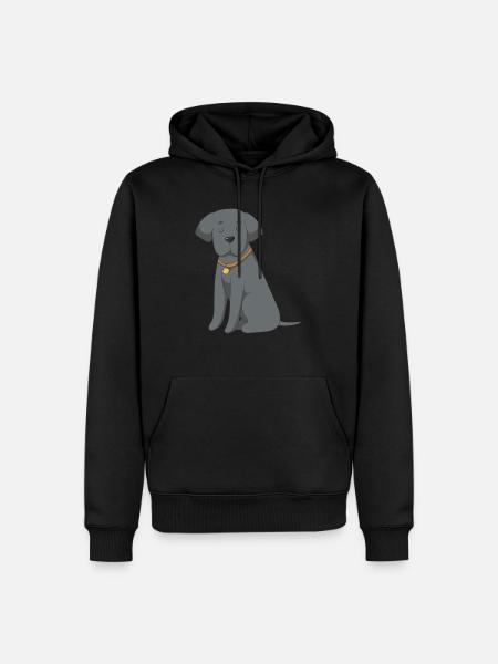 Dog - Men’s Premium Organic Hoodie - black