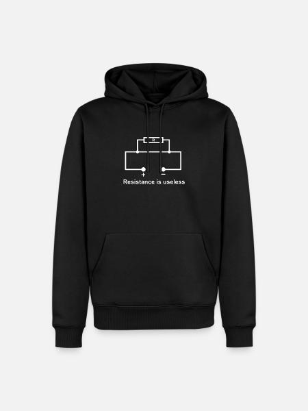 Resistance is useless - Men’s Premium Organic Hoodie - black
