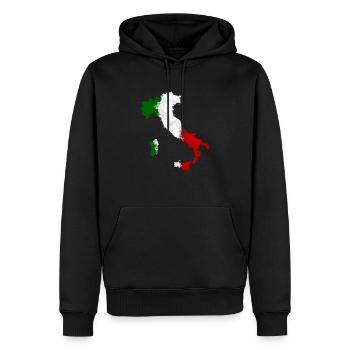 ITALY FLAG ITALIA GRAFFITI LAND - Men’s Premium Organic Hoodie - black - Front - Nico (187cm)
