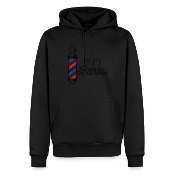 Bärtiger Opa - Männer Premium Bio Hoodie - Schwarz - Vorne - Nico (187cm)