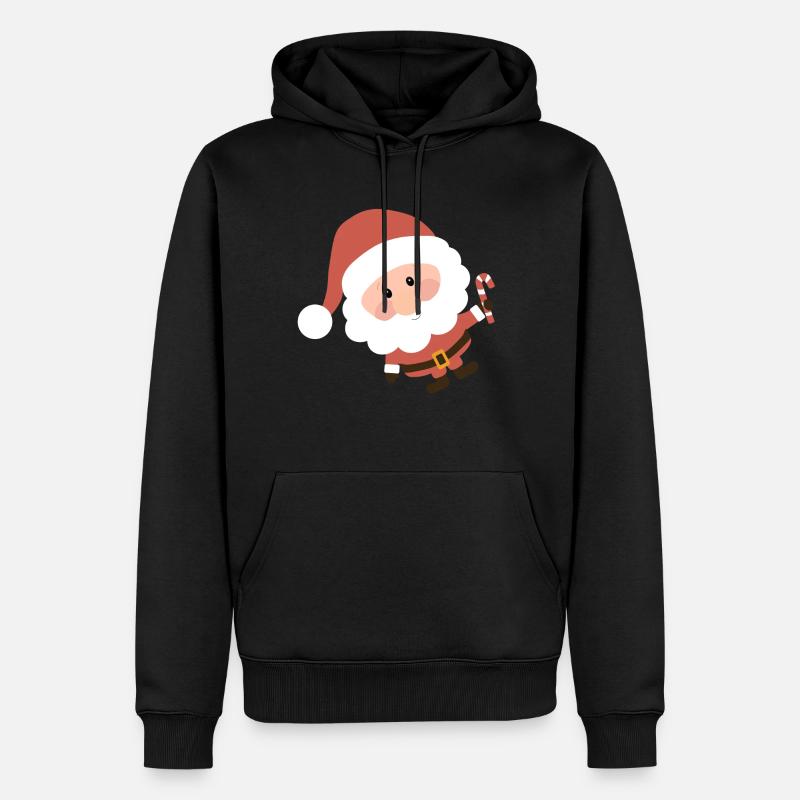 Weihnachtsmann - Männer Premium Bio Hoodie - Schwarz
