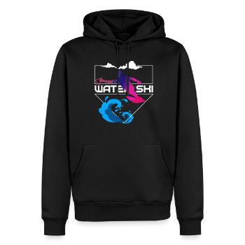 Wascherschi Waterski - Men’s Premium Organic Hoodie - black - Front - Nico (187cm)