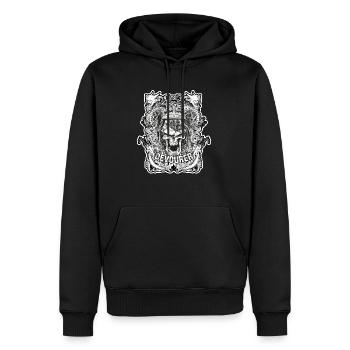 Devourer Skull Skull - Men’s Premium Organic Hoodie - black - Front - Nico (187cm)
