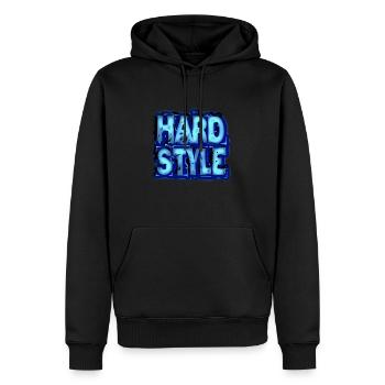Hardstyle - Sweat à capuche Premium bio Homme - noir - Devant - Nico (187cm)