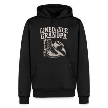 Bottes occidentales LineDance Grandpa - Sweat à capuche Premium bio Homme - noir - Devant - Nico (187cm)