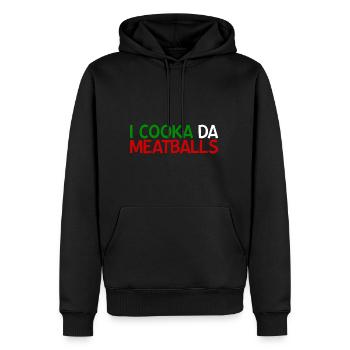 I Cooka Da Meatballs - Männer Premium Bio Hoodie - Schwarz - Vorne - Nico (187cm)