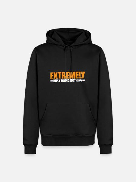Extremely Busy Doing Nothing 19 - Men’s Premium Organic Hoodie - black