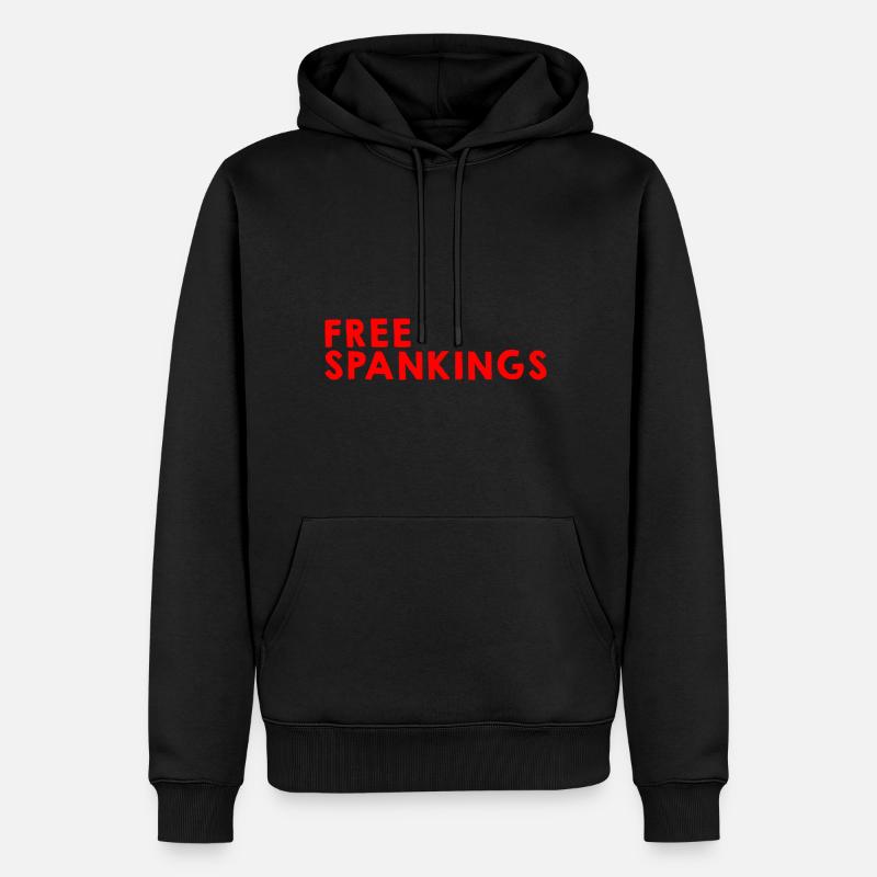 Free Spankings 4 - Männer Premium Bio Hoodie - Schwarz