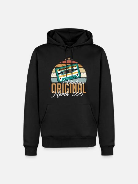 March 1996 - Birthday present - Men’s Premium Organic Hoodie - black