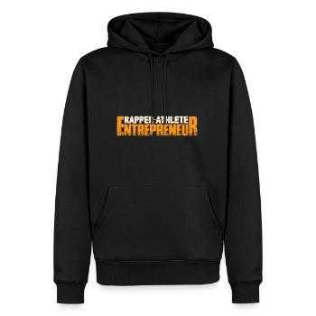 Rapper Athlete Entrepreneur 31 - Männer Premium Bio Hoodie - Schwarz - Vorne - Nico (187cm)