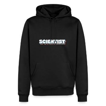 Scientist limited edition retro vintage - Männer Premium Bio Hoodie - Schwarz - Vorne - Nico (187cm)