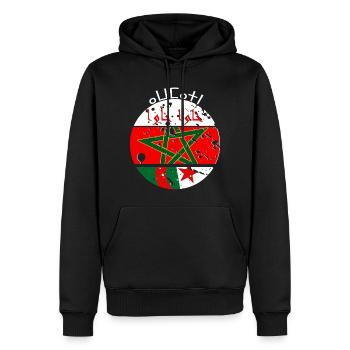 Marokko Algerien Geschenk Sprüche Arabisch Amazigh Khawa - Männer Premium Bio Hoodie - Schwarz - Vorne - Nico (187cm)