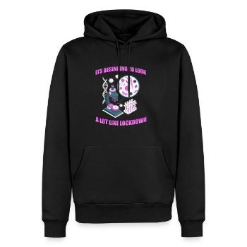 Biologie Biologe Mikroskop - Männer Premium Bio Hoodie - Schwarz - Vorne - Nico (187cm)