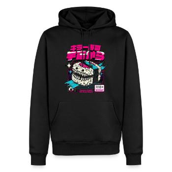 Hungry Sushi - Men’s Premium Organic Hoodie - black - Front - Nico (187cm)