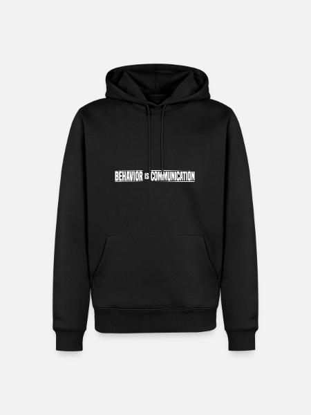 Behavior Is Communication 14 - Männer Premium Bio Hoodie - Schwarz