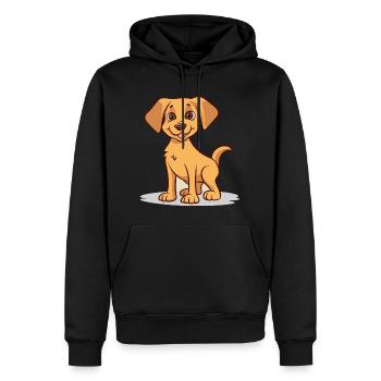 Conception de chien mignon pour les propriétaires de chiens - Sweat à capuche Premium bio Homme - noir - Devant - Nico (187cm)