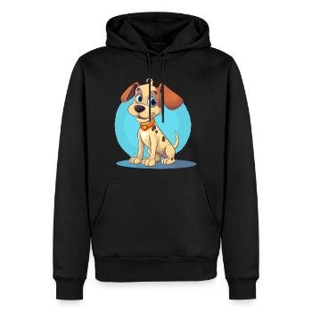 Conception de chien mignon pour les propriétaires de chiens - Sweat à capuche Premium bio Homme - noir - Devant - Nico (187cm)