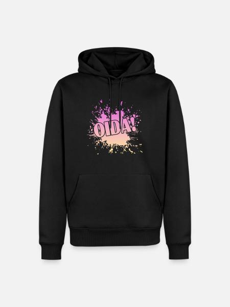 Oida - Männer Premium Bio Hoodie - Schwarz
