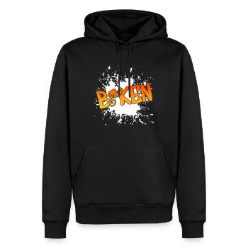 Biken Downhill - Männer Premium Bio Hoodie - Schwarz - Vorne - Nico (187cm)