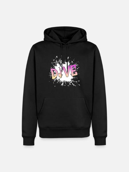 tauchen diving - Männer Premium Bio Hoodie - Schwarz