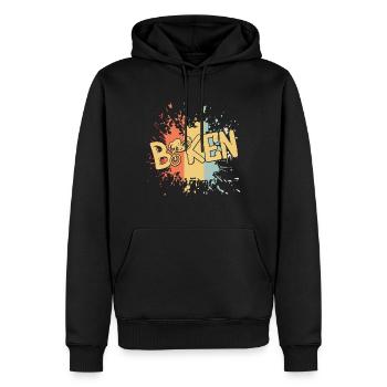 biken bike downhill - Männer Premium Bio Hoodie - Schwarz - Vorne - Nico (187cm)