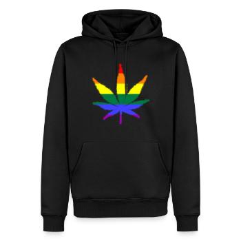 lgbt, love is love, csd, pride - Männer Premium Bio Hoodie - Schwarz - Vorne - Nico (187cm)