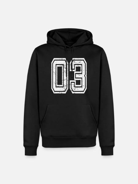 03 Afyon utilisé look blanc - Sweat à capuche Premium bio Homme - noir