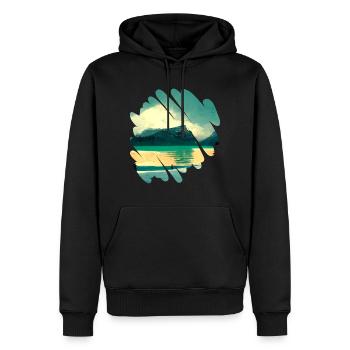 Schöne Natur, Landschaft - Männer Premium Bio Hoodie - Schwarz - Vorne - Nico (187cm)