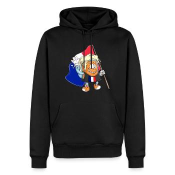 Bier Fan von Frankreich - Männer Premium Bio Hoodie - Schwarz - Vorne - Nico (187cm)