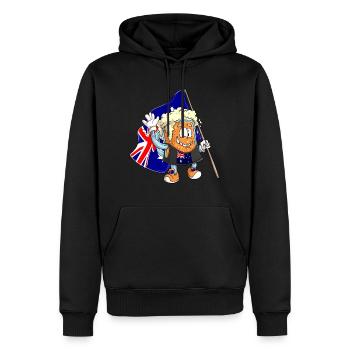 Beer Fan of Australia - Men’s Premium Organic Hoodie - black - Front - Nico (187cm)