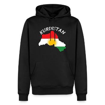 Long live Kurdistan her biji kurd - Men’s Premium Organic Hoodie - black - Front - Nico (187cm)