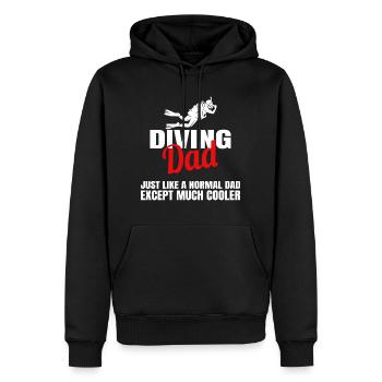 Tauchen, Dive, Diving, Ozean, Schnorcheln, Tauchen - Männer Premium Bio Hoodie - Schwarz - Vorne - Nico (187cm)