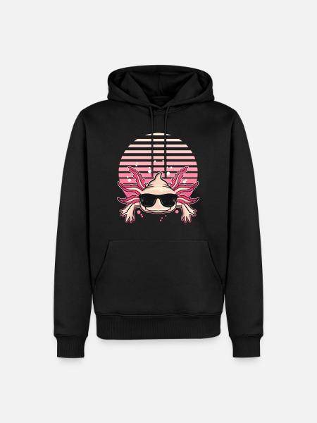 Axolotl Pet | Tailed Amphibians Gift - Men’s Premium Organic Hoodie - black